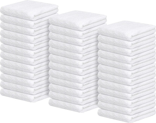 Avalon Towels Terry Bar Mop Towels (Value Pack of 36) Size 16"x19" – Absorbent and Durable, Multipurpose Cleaning Rags, Cotton Cleaning Cloths, Terry Cloth Rags, Reusable Shop Rag
