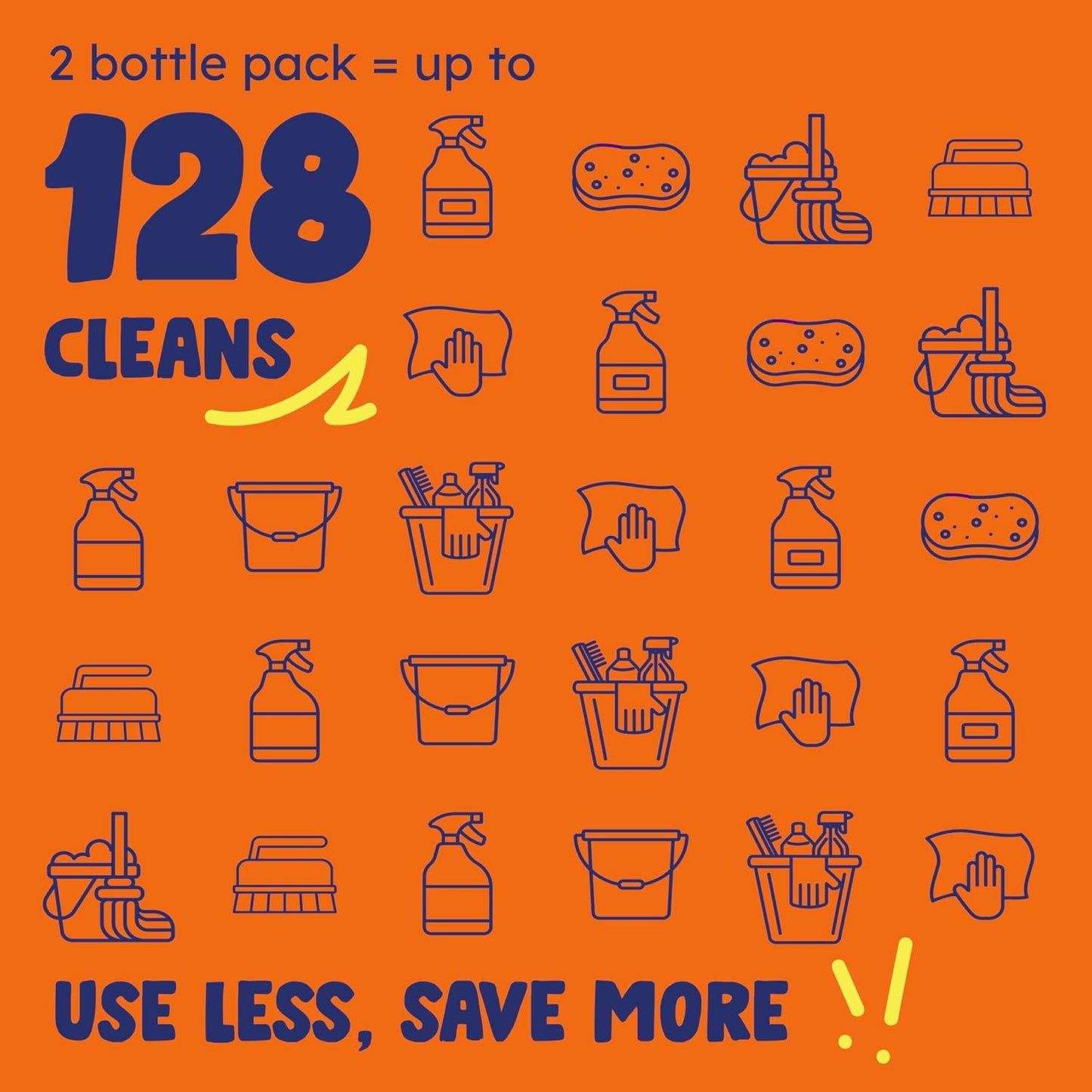 Originally Yellow Lemon Vinegar For Cleaning Purpose | USA Made All Purpose Cleaner | Use as a Floor, Glass, Kitchen, & Bathroom Cleaner | Plant Derived Vinegar 1 Gallon in 2 bottles | 128 Oz