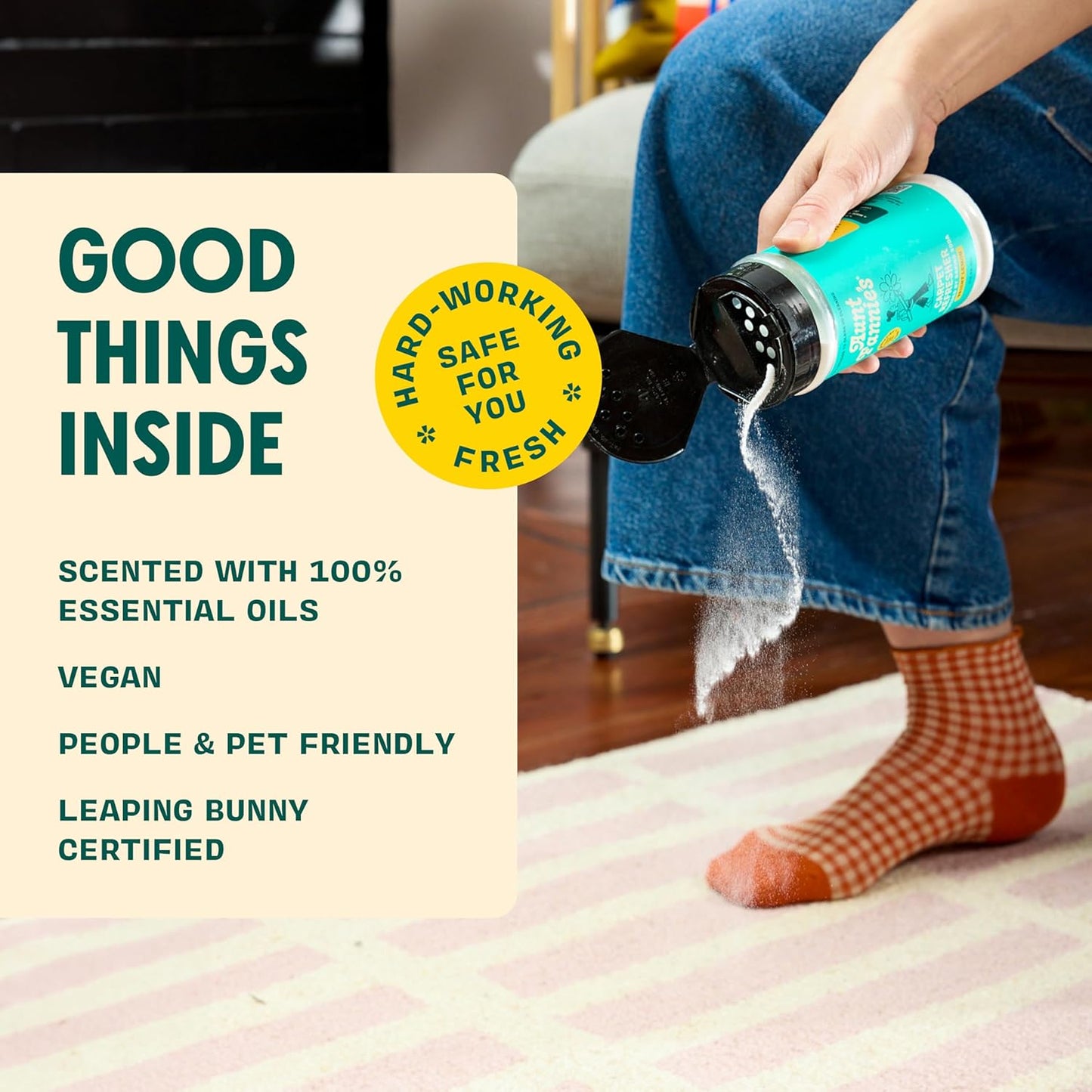 Aunt Fannie's Whole Home Cleaning Bundle: All Purpose Spray, Floor Cleaner, Glass & Window Cleaner, Multi-Surface Wipes, Carpet Refresher