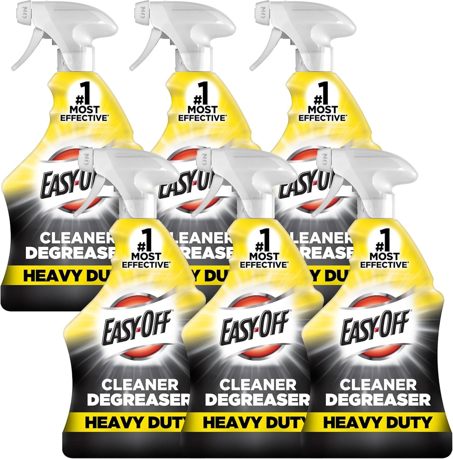 Easy-Off Heavy Duty Degreaser Cleaner Spray, 32 Ounce (Pack of 6)