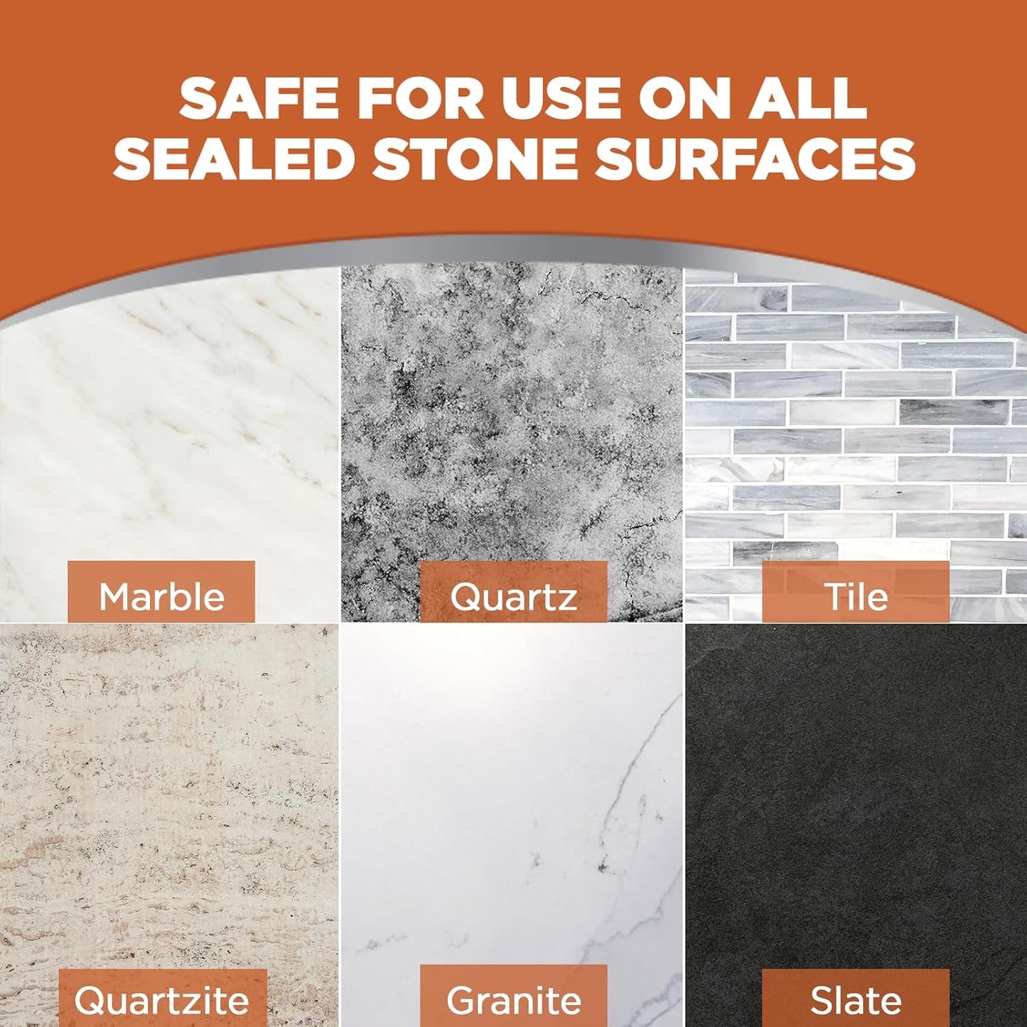 Weiman Complete Countertop Clean & Protect Kit - For Granite, Marble, Quartz & Stone - Granite & Stone Cleaner and Polish - 24 oz, Granite & Stone Sealer -24 oz