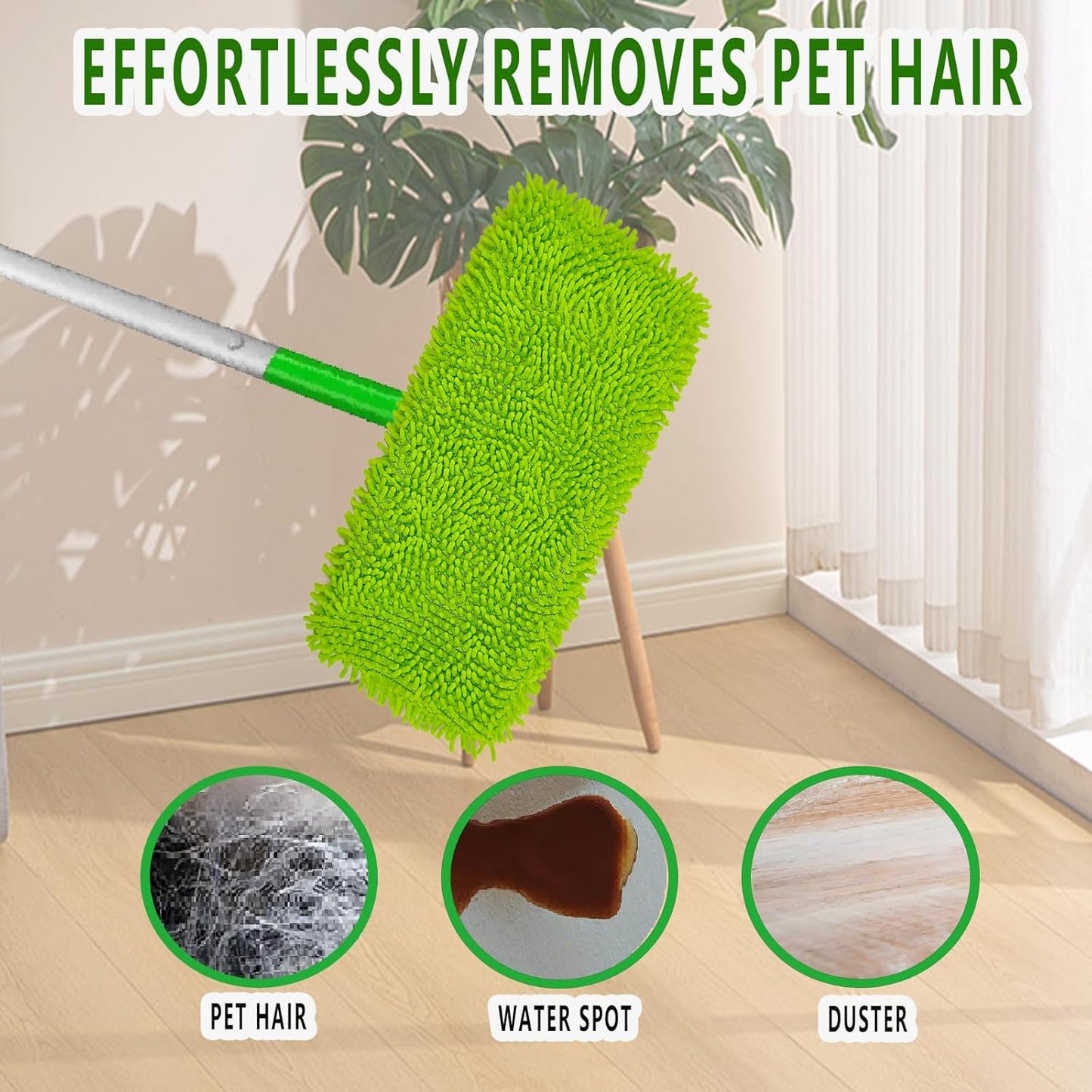 Reusable Microfiber Mop Pads for Swiffer Sweeper - Wet & Dry Cleaning Cloths - Mop Head Replacement Washable Refills for Household Floors