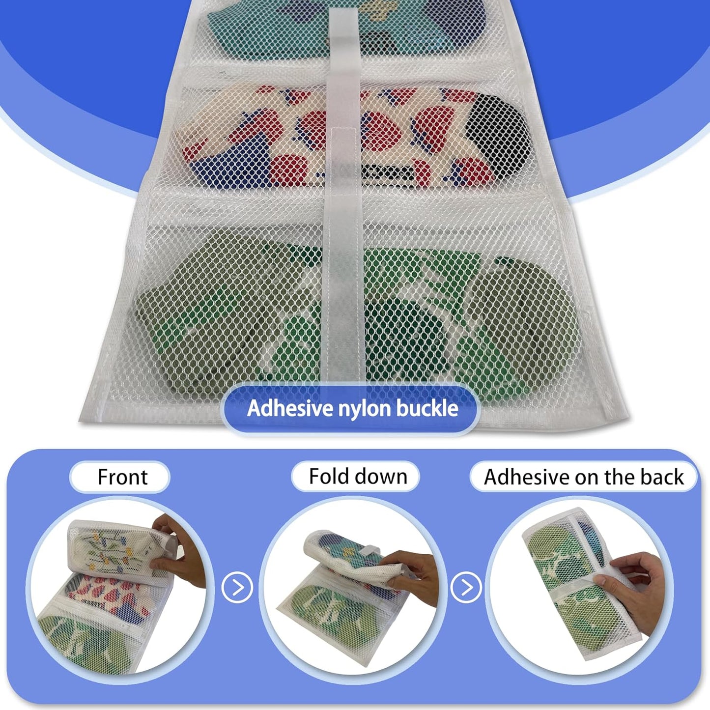 Mesh laundry bags for washing machine, can wash 10 pairs of socks, maintain shape, keep one pair,Laundry room organization suitable for socks and small items, 2pcs (Large)