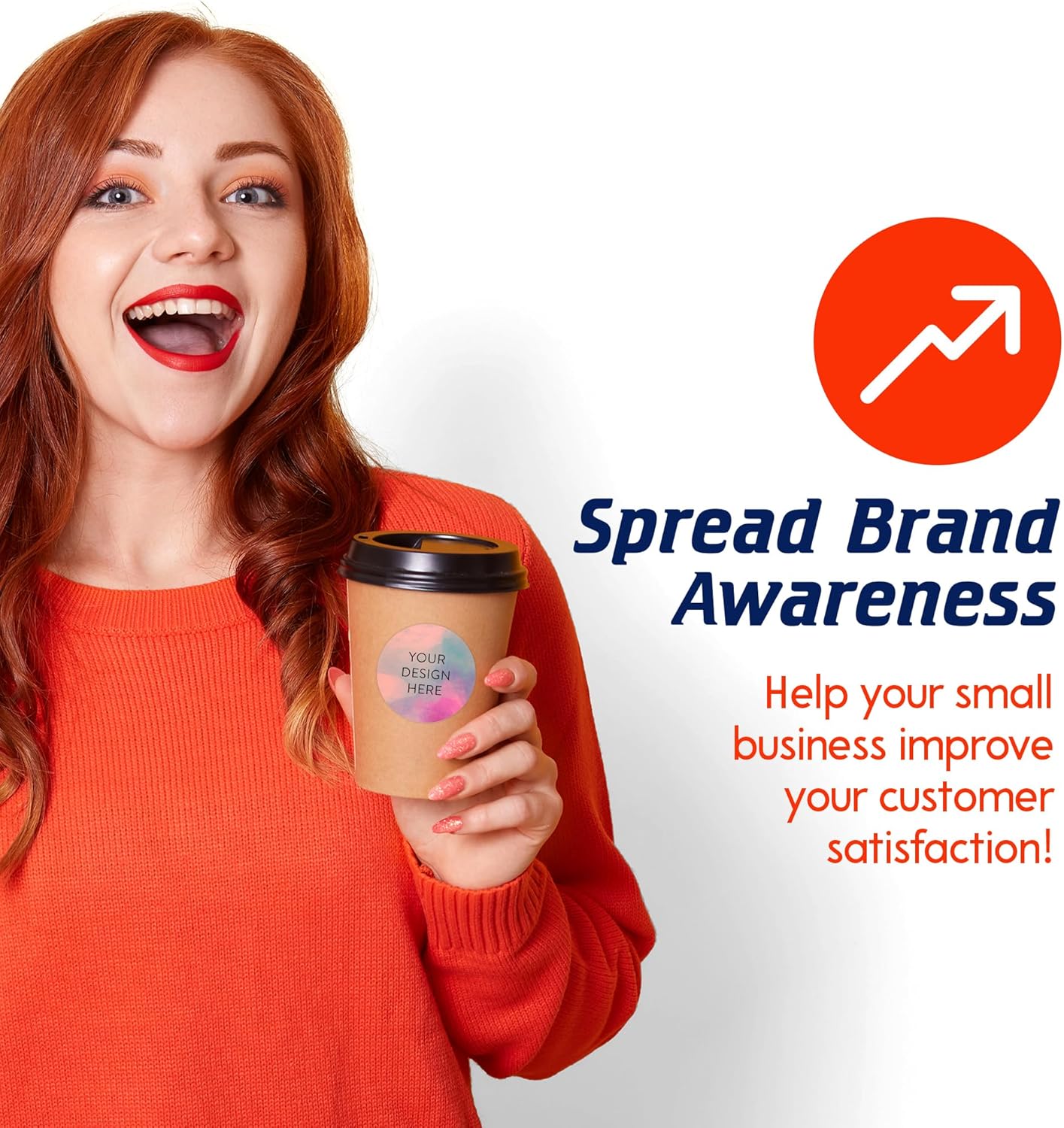 100 Custom Vinyl Stickers - Upload Your own Image, Text, Design, Logo - Personalized Logo Labels for Handmade, Packaging, Bottle, Jars, Candle, Brand Stickers (Rose, 2x2)