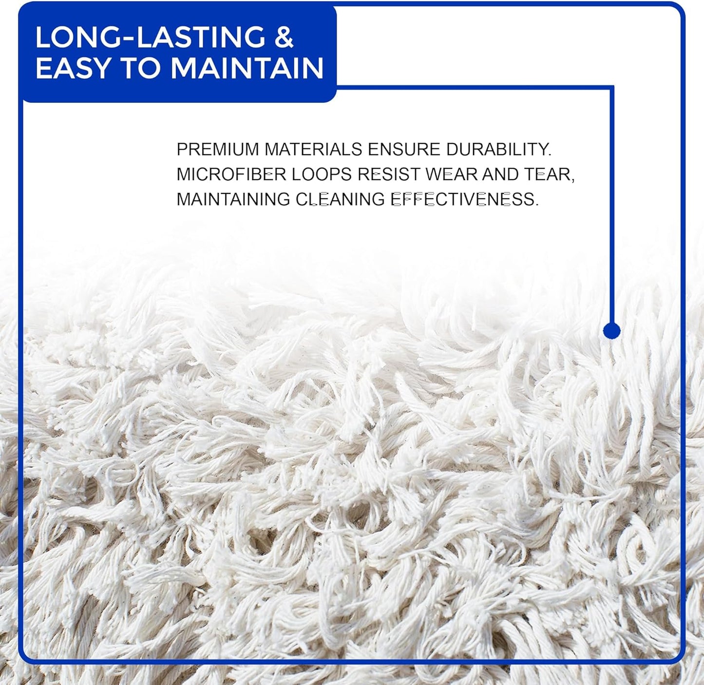 Nine Forty Industrial-Grade 36x5 Cotton Dust Mop Head Refills, Perfect Replacement for Busy Home, Gym, Industrial and Commercial Spaces, Heavy-Duty Mop for Janitorial & Housekeeping Needs - 2 Pack
