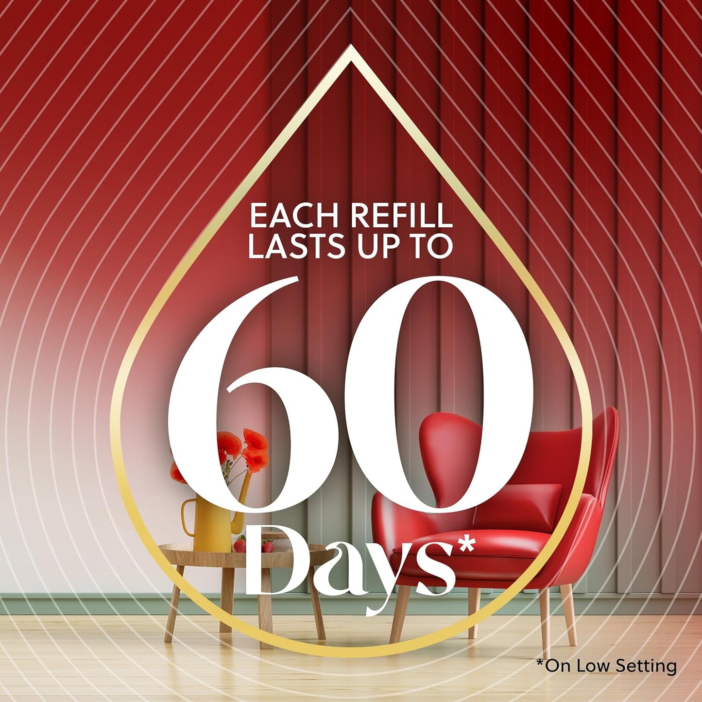 AIR WICK Scented Oil - Vibrant Refill Wild Strawberry & Poppy 5 ct.