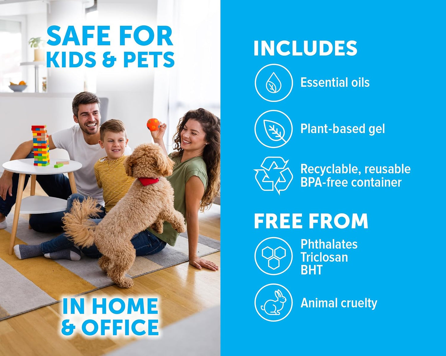 Bright Air 14 oz. Super Odor Eliminator, for Medium-Size Spaces, Fresh Apples & Spice Scent, Case of 6, Lasts Up to 90 Days Each