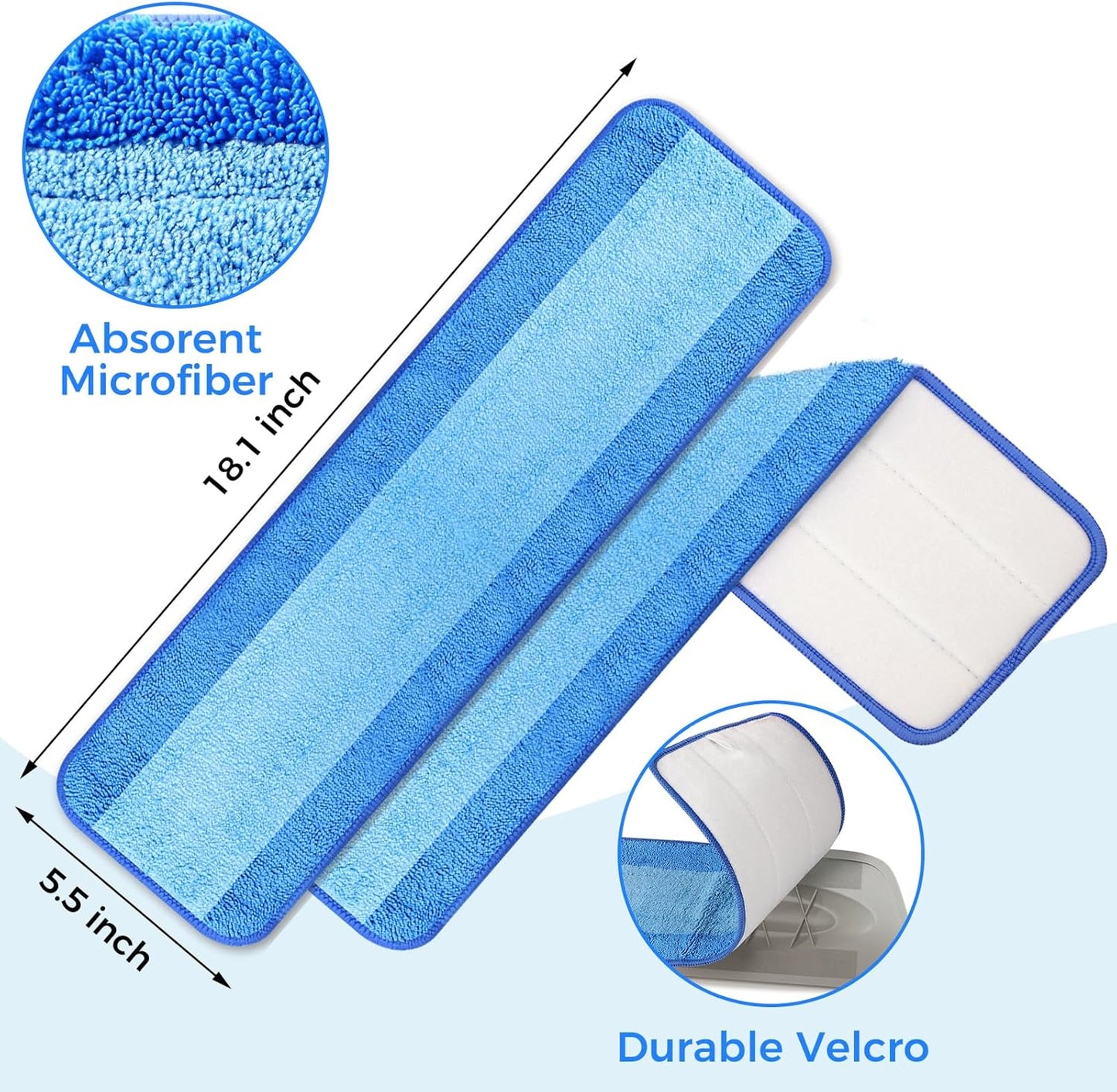 Microfiber Cleaning Pads are Compatible with Bona Mop (30PCS)