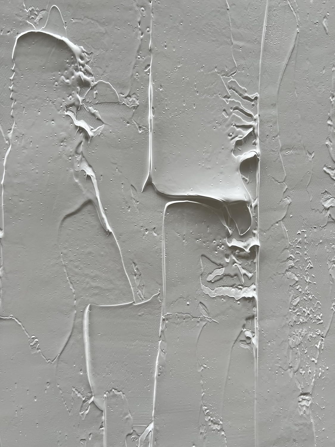 NANKAI Hand Painted Grey and White art Canvas Paintings Minimalist Abstract Oil Painting Wall Art 40x28 Inch art Home Decoration Wall Ready to Hang