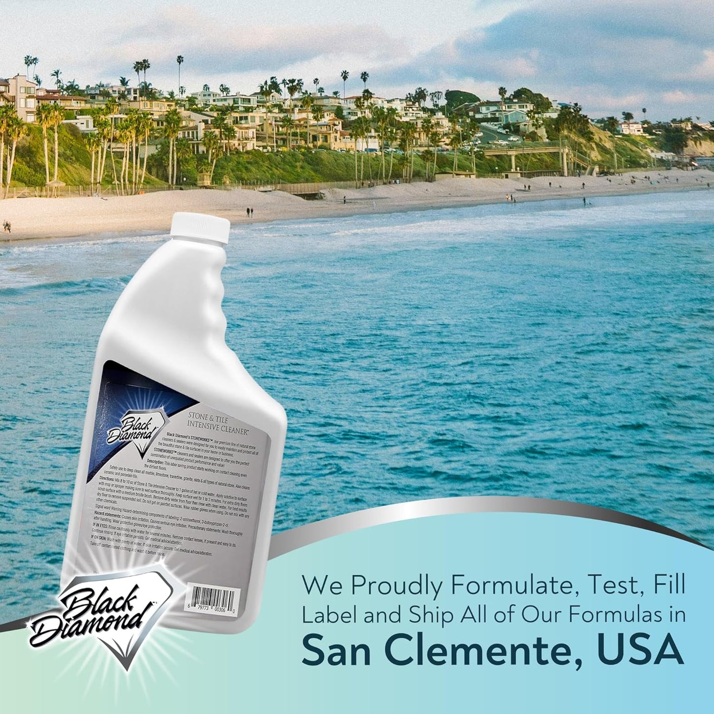 Black Diamond Stoneworks Stone & Tile Intensive Cleaner: Concentrated Deep Cleaner, Marble, Limestone, Travertine, Granite, Slate, Ceramic & Porcelain Tile. (1-Quart)