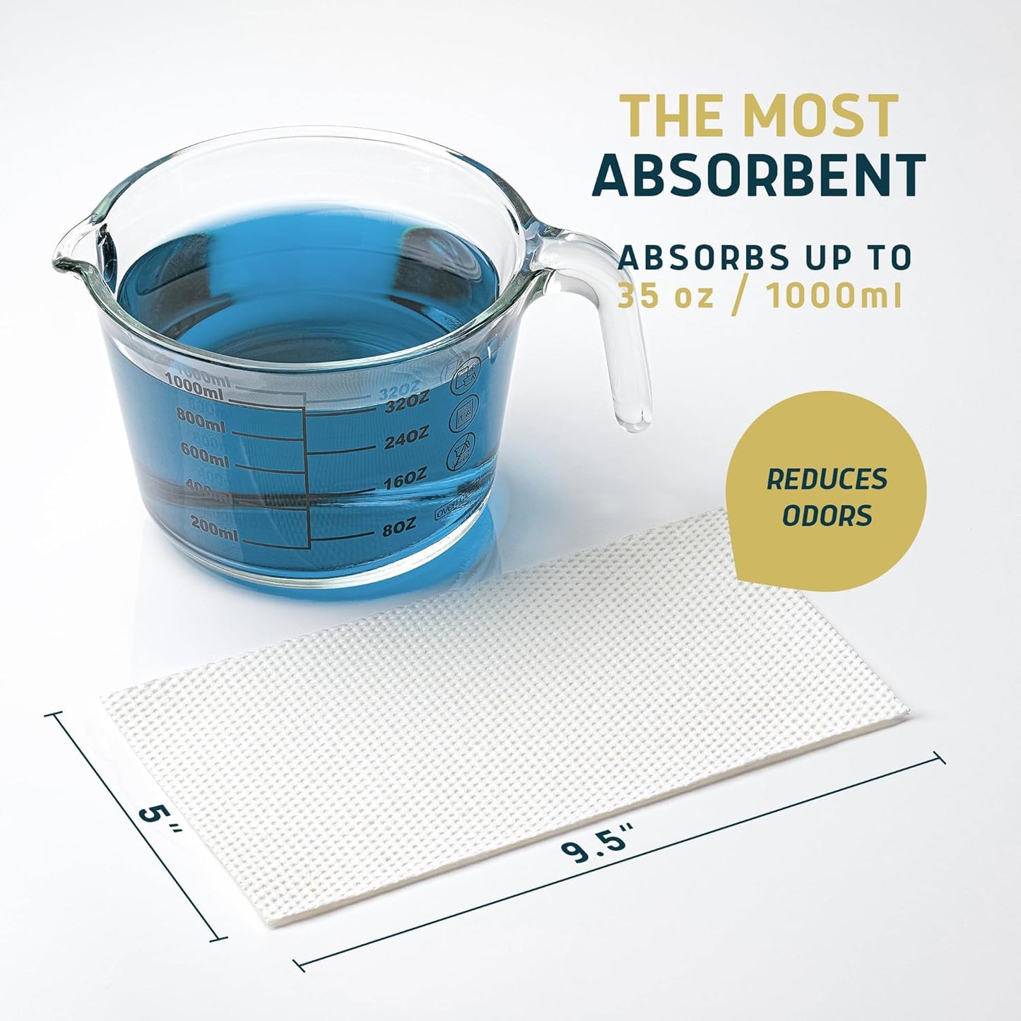 Lunderg Commode Liners with Absorbent Pads - Jasmine Scent Medical Grade 150 Count Universal Fit - Disposable Bedside Commode Liners and Pads for Adult Chairs, Portable Buckets & Camping Toilet Bags