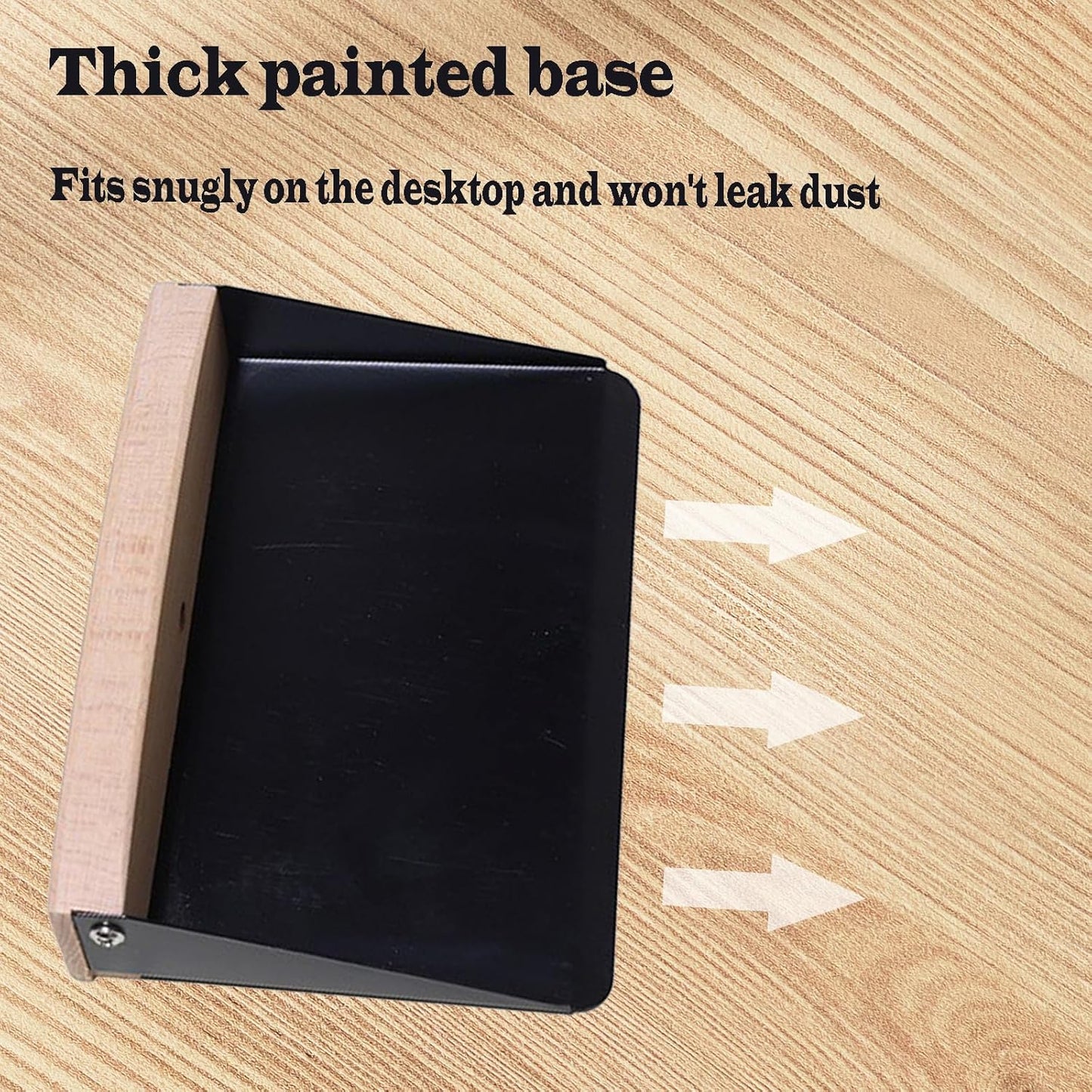 Mini Broom and Dustpan Set Small Metal Dustpan and Brush Set Hand Whisk Broom for Home Office Desktop Sofa Pet Care Household Cleaning (sisal Hemp bristles, White)