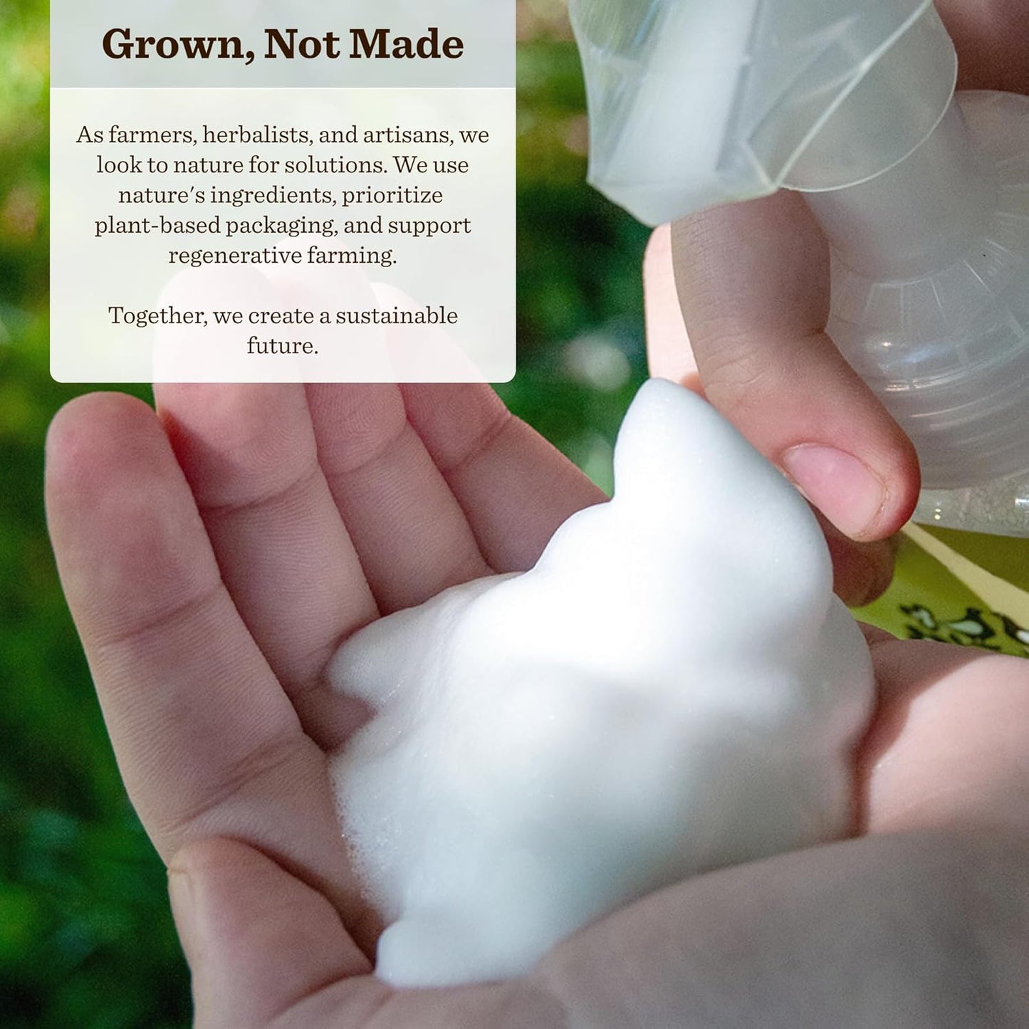 Moon Valley Herbal Foaming Hand Soap, Vegan (First Frost, Recyclable Bottle)