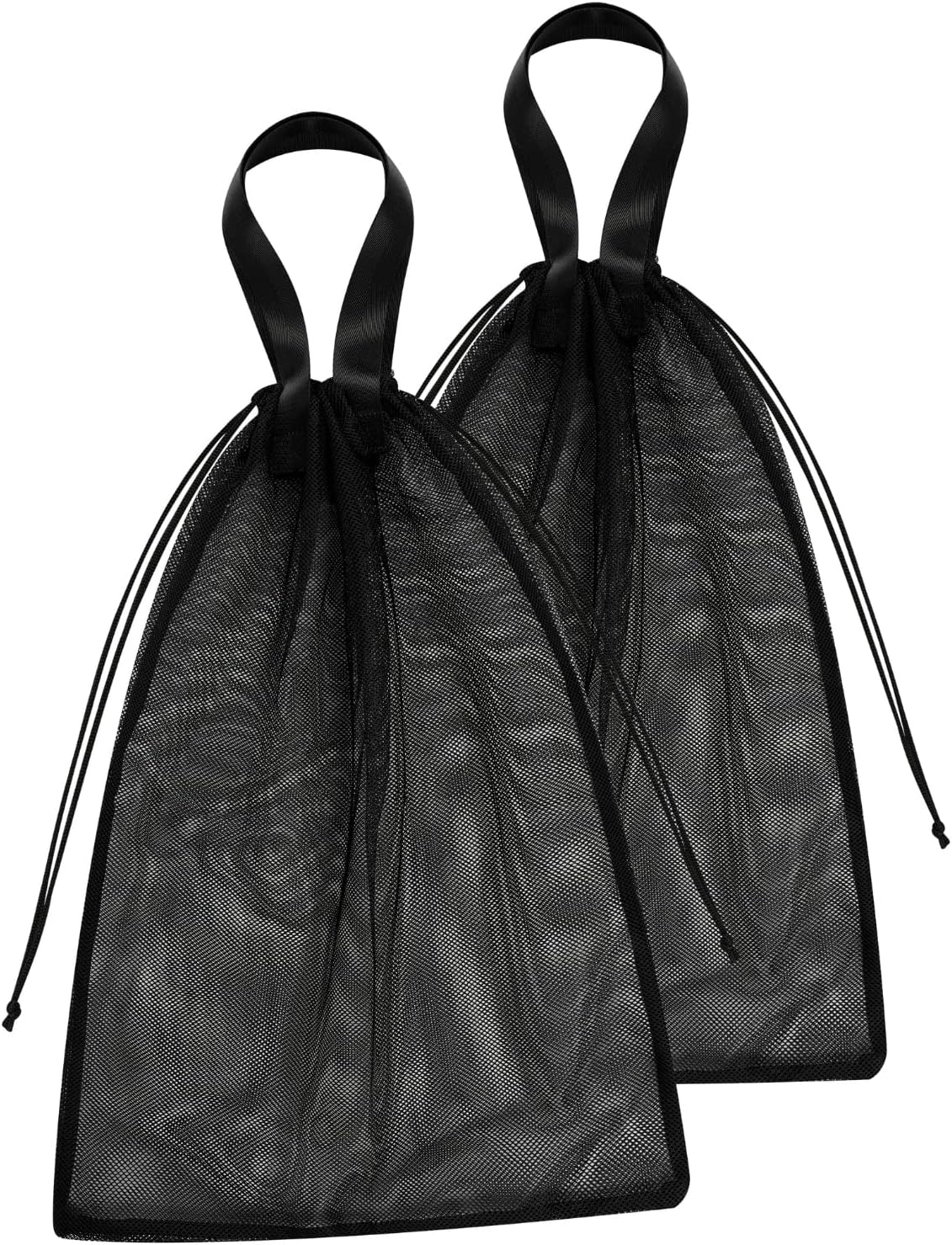 Mesh Laundry Bags with Handles & Double Drawstring Closure – Heavy Duty, Breathable 18 x 24 Inch Nylon for Dorm & Travel – Set of 2
