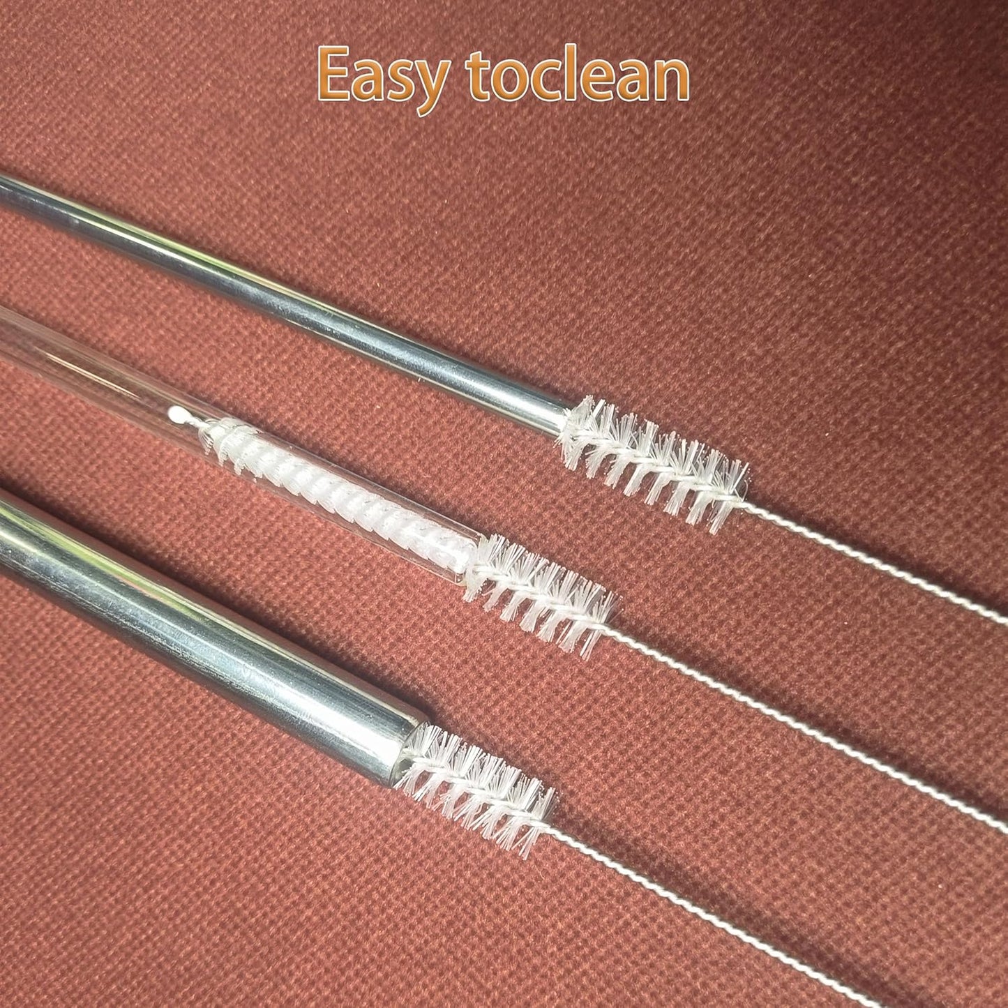 12-inch Extra Long Straw Cleaner Brush, Straw Brush Extra Long with Nylon Bristles, Straw Cleaning Brush Extra Long for Baby Bottles, Glass/Silicone Straws Piper Cleaners.