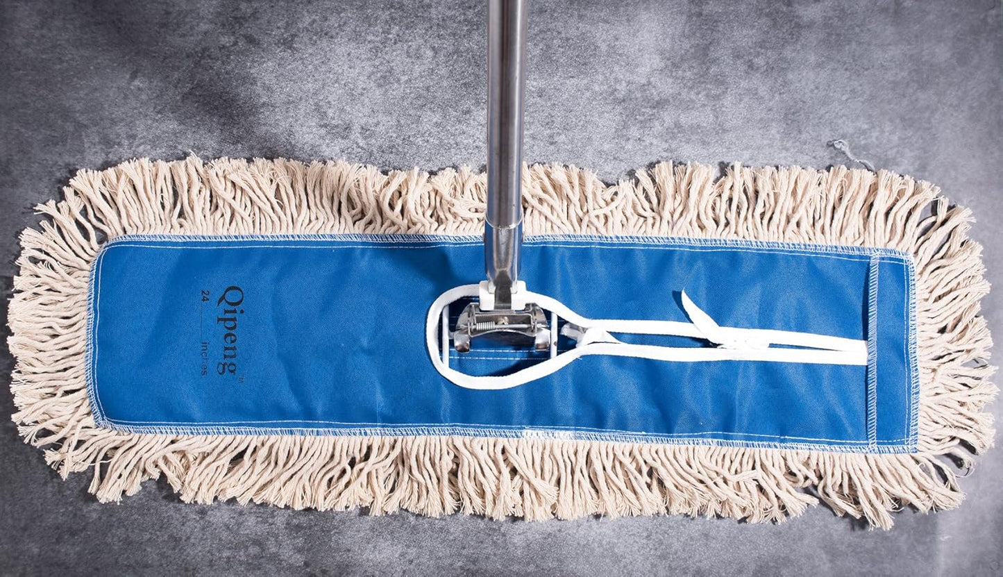 Microfiber Dust Mop Head Refills Pack of 2 for Hardwood Tile Laminate & Stone Floors (24'')