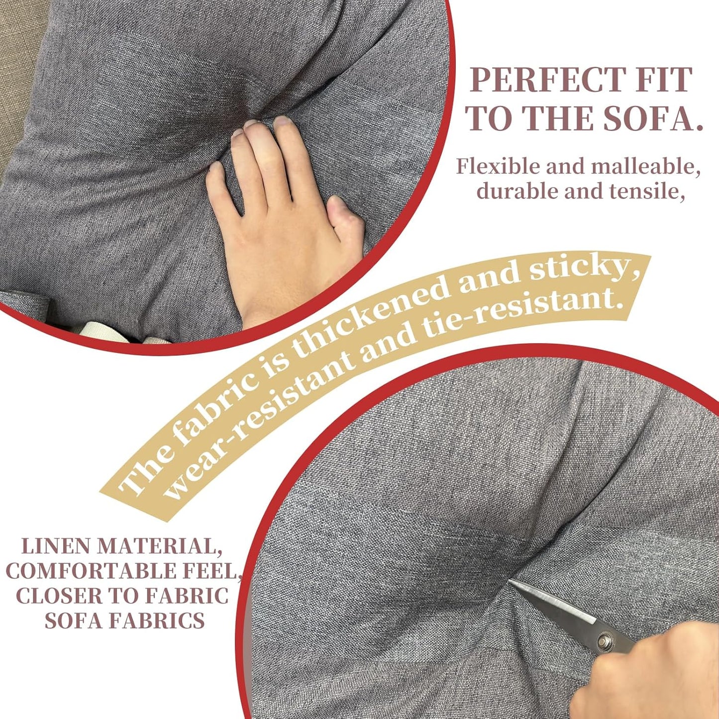 Linen Repair Tape 4x70 Inch Self-Adhesive Couch Patch Repair Fabric Patch for Furniture,Sofas,Cushion,Chairs,Bags,Linen Goods(Burgundy)