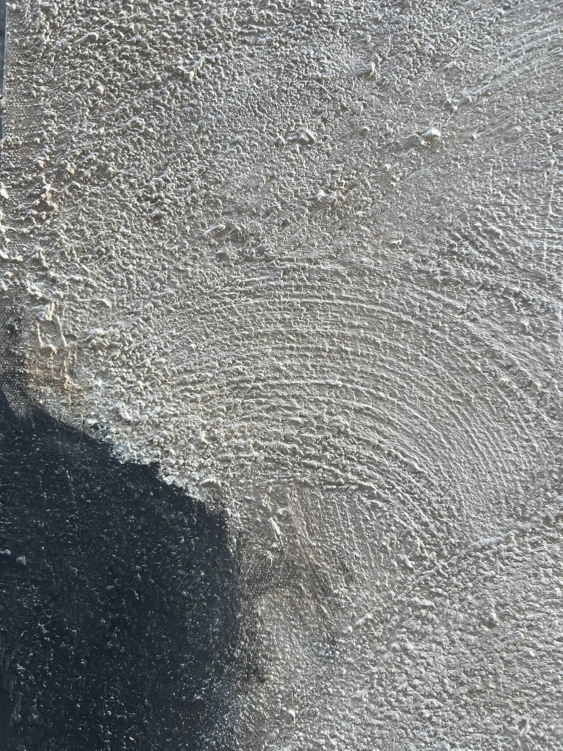 NANKAI Minimalist Art Hand Painted Black and Gray Abstract Oil Painting Canvas Wall Art 36x24 Inch Home Wall Decoration